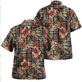 Borthwick Ancient Tartan Clan Crest Badge Aloha Hawaiian Shirt Tropical Old Style GR53 Borthwick Ancient Tartan Tartan Today
